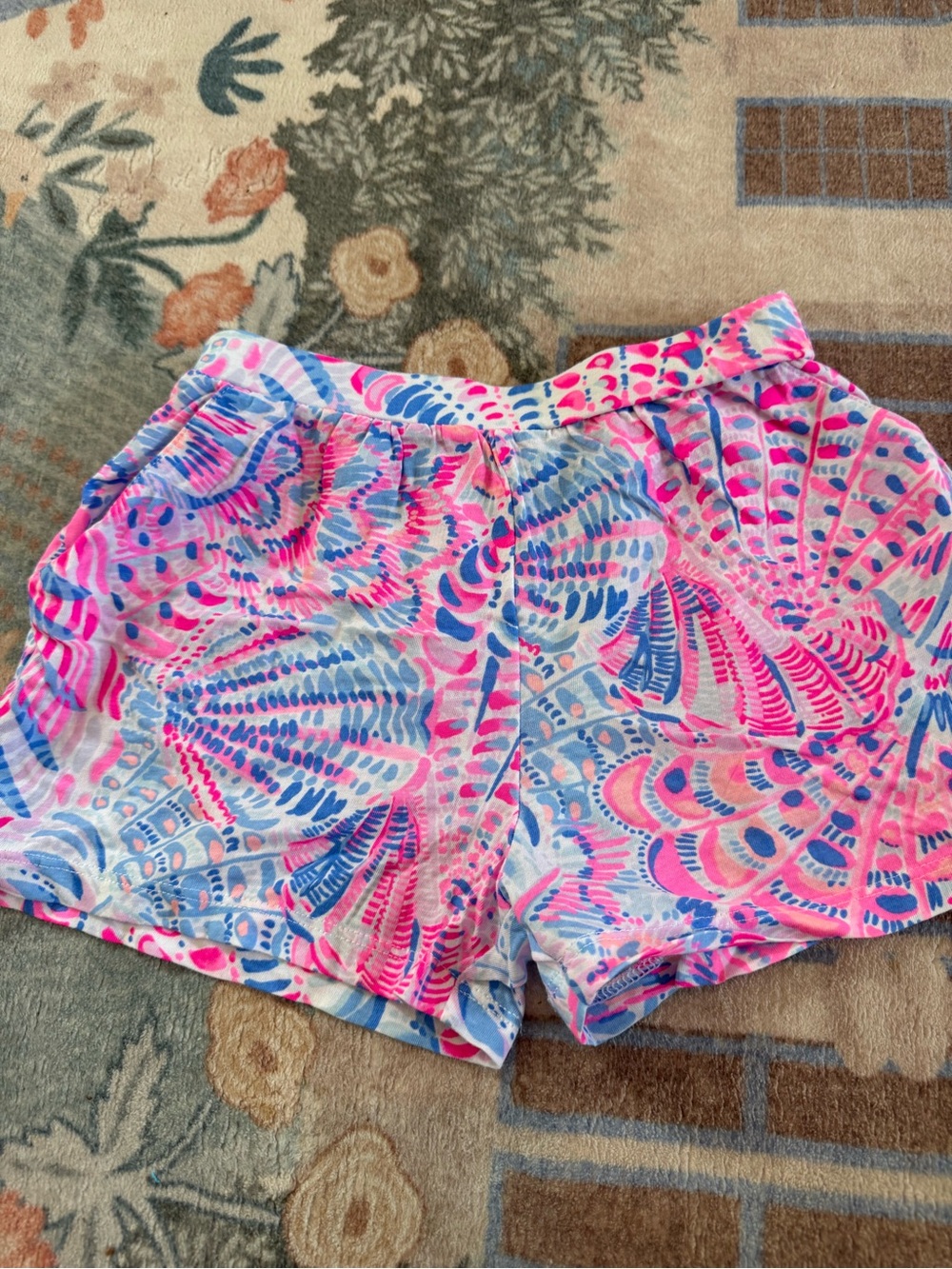 Lilly Pulitzer Pink and Blue Patterned Girls' Shorts